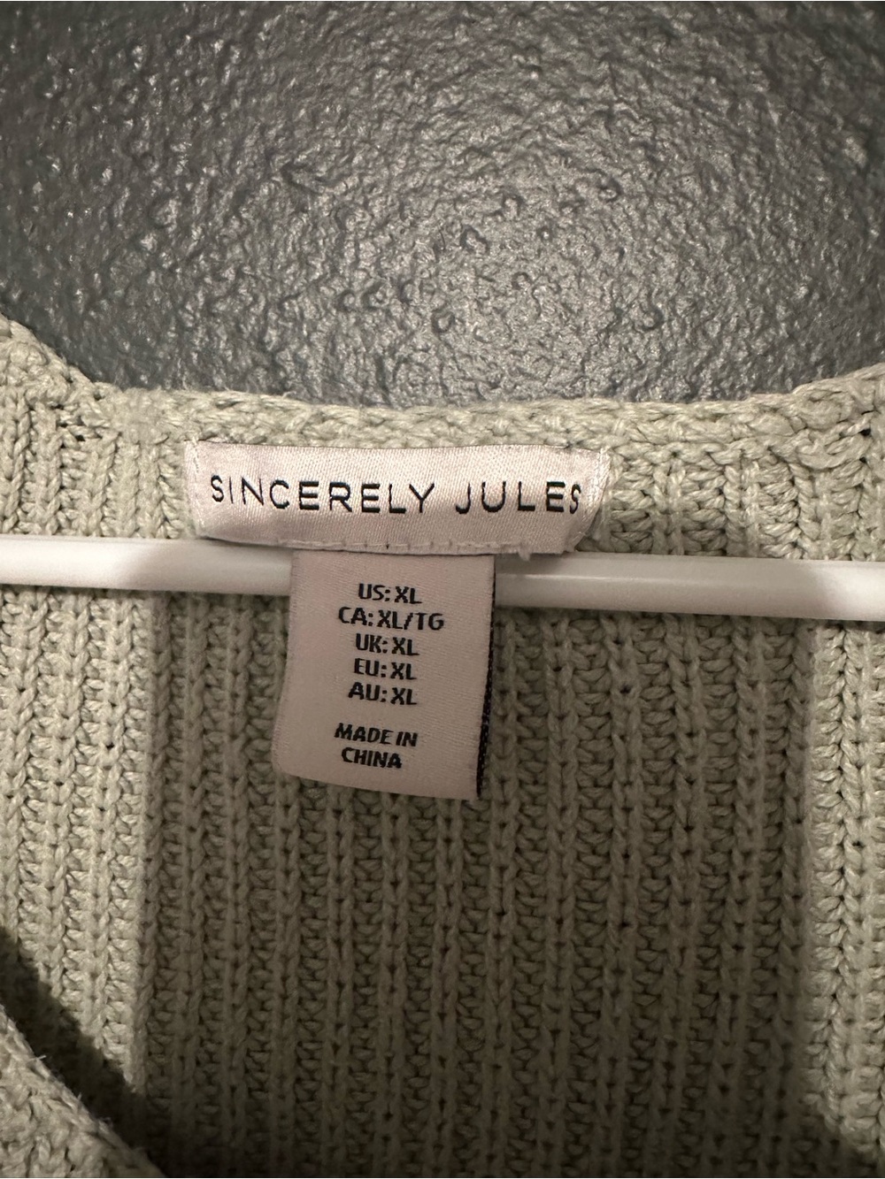 Sincerely Jules Sage Green Short-Sleeve Sweater - Picture 3 of 4